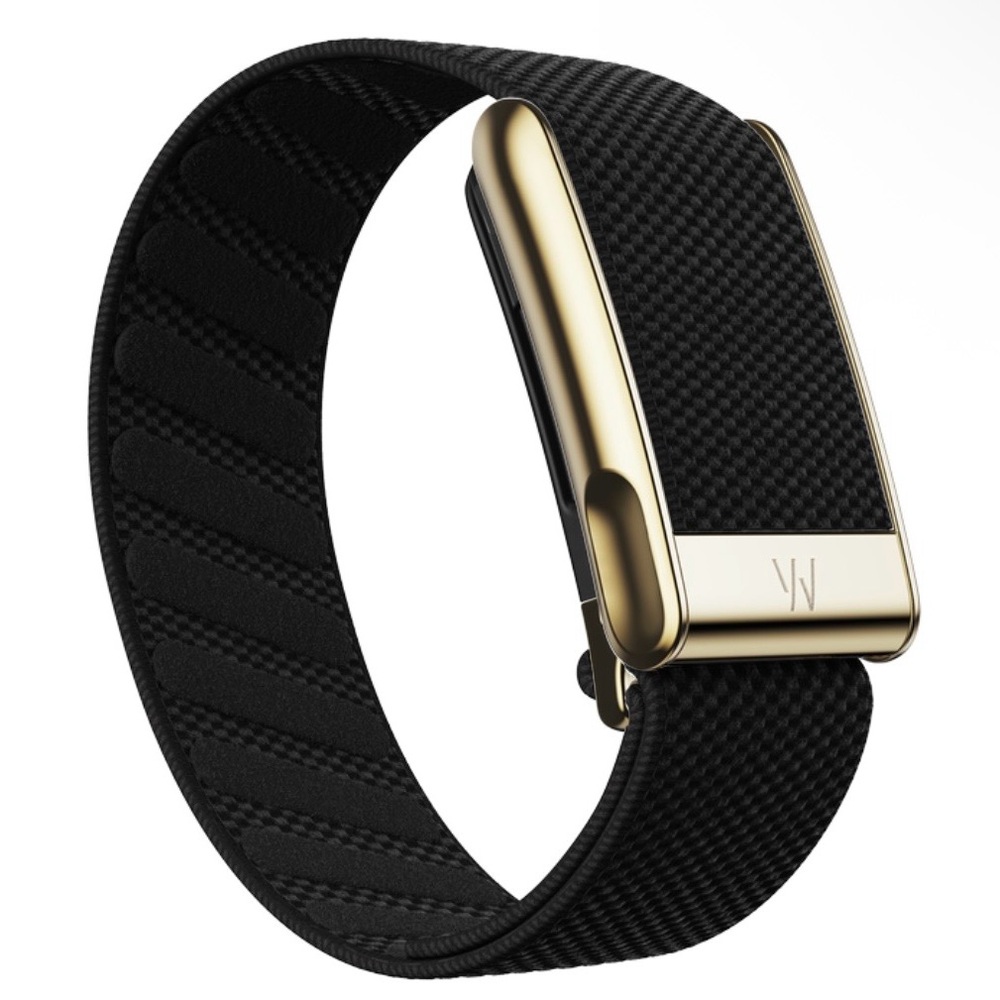 Whoop 5.0/MG Black obsidian Band - Gold hook link clasp - one-peak-life - Picture 2 of 7
